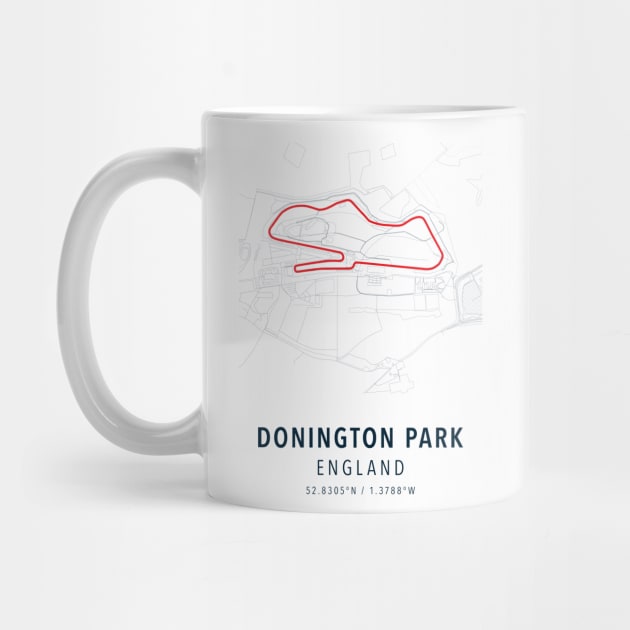 donington park simple map by boy cartograph